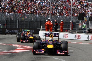 Vettel led home Webber and Hamilton to take second place