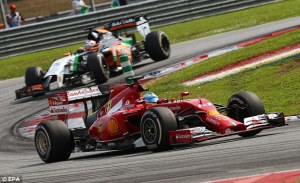 Alonso battled with Hulkenberg at Sepang, but he'll hope to be further forward in Bahrain