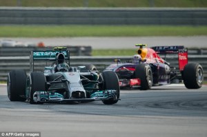 Vettel was upbeat after the race, but while he got close to Rosberg at times, he was never able to attempt a pass