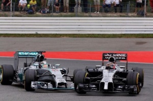 Hamilton's coming together with Button didn't help his charge through the field