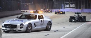 The safety car disrupted the race in Singapore